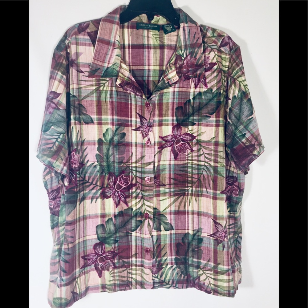 Lemon Grass Floral Top